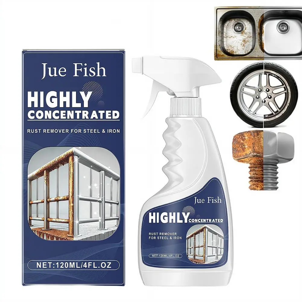120ml Rust Remover For Stainless Steel Rust Remover Dissolver Fast Rust Removal Powerful Metal Rust Remover Car Maintenance