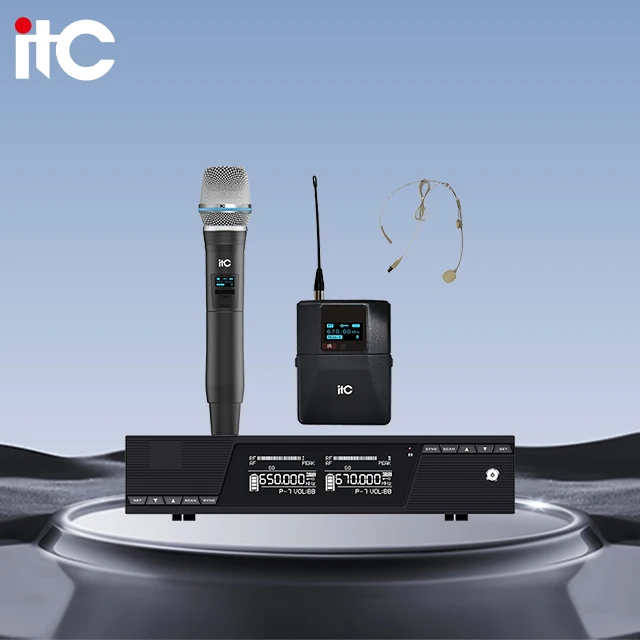 

Handheld Best Uhf Wireless Microphone Dynamic Best Studio Condenser Microphone Lapel Mic With Headset