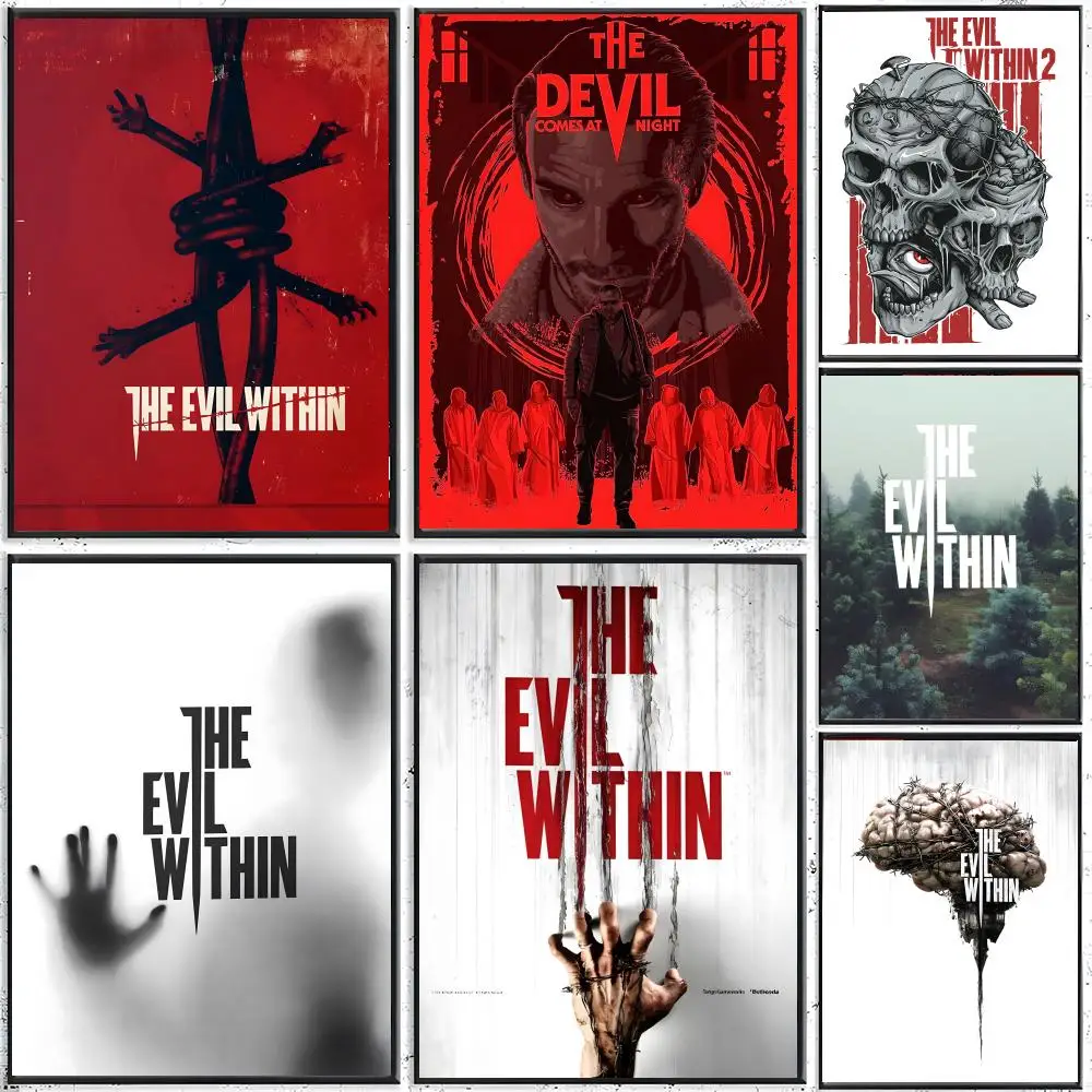 Classic Game T-The Evil Within Poster Classic poster and wall art prints are suitable for living rooms, bedrooms, bars
