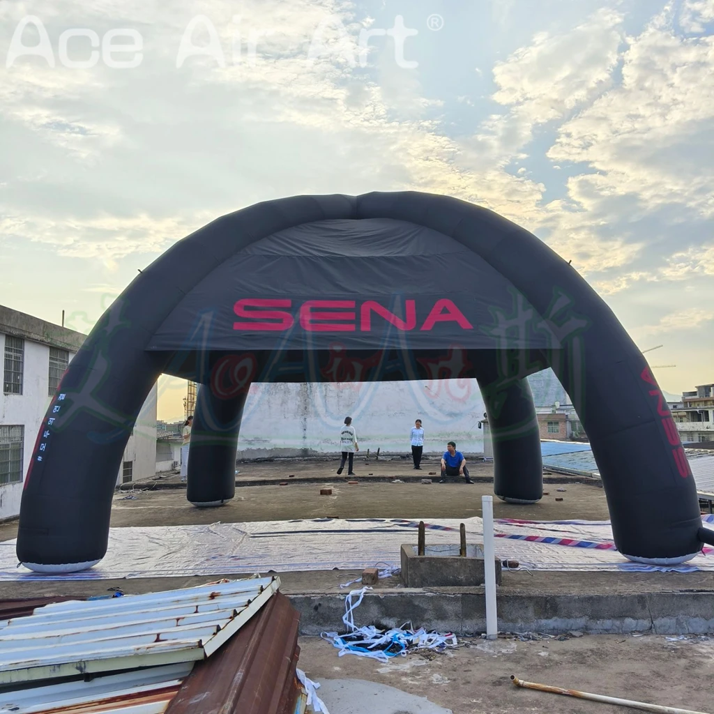 Barraca inflável exterior da abóbada do aranha da impressão do logotipo personalizado para a venda promocional