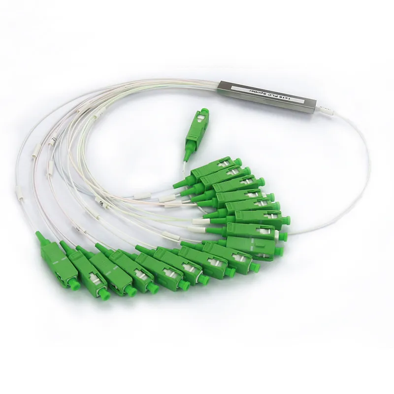 Волоконно-оптический сплиттер 1X2 1X4 1X8 1X16 1X32 PLC SC/APC SM 0,9 мм G657A1 PVC 1m FTTH