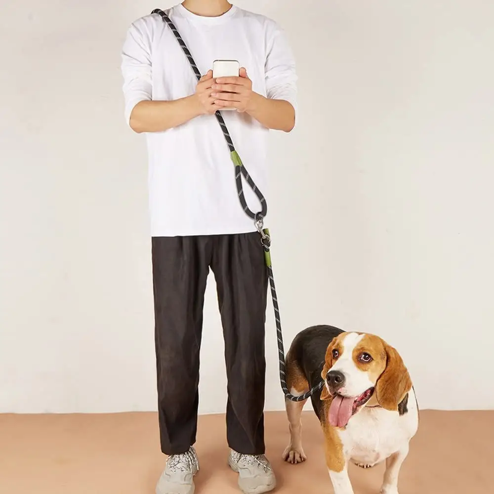 Adjustable Hands-Free Dog Leash, Suitable for Hiking, Walking, and Running - Reflective, Comfortable Elastic Leash in Various Colors (Orange, Pink, Black, Blue, Purple) - Durable Polyester Fiber, Machine Washable, Hiking Accessories