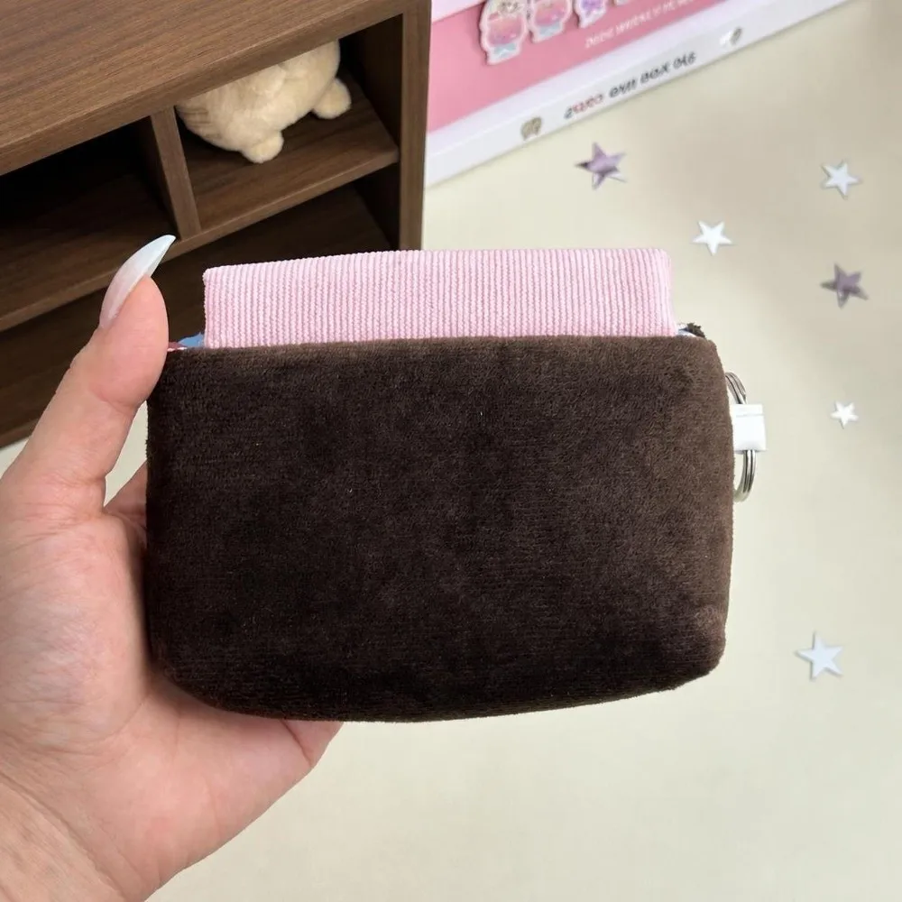 Ins Style Polka Dot Star Print Cosmetic Bag Multi-Purpose Large Capacity Stationery Pencil Case Portable Mini Camera Bag