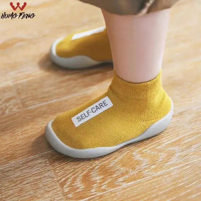 Meckior Baby First Socks Shoes Toddler Walker Infant Boys Girls Rubber Soft Sole Floor Barefoot Baby Casual Shoes Knit Booties