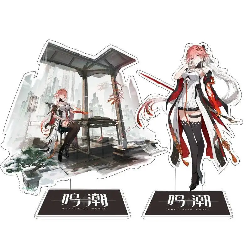 

Game Wuthering Waves Cosplay Zhezhi Changli Jinhsi 15Cm Double-Sided Acrylic Standing Plates Gifts