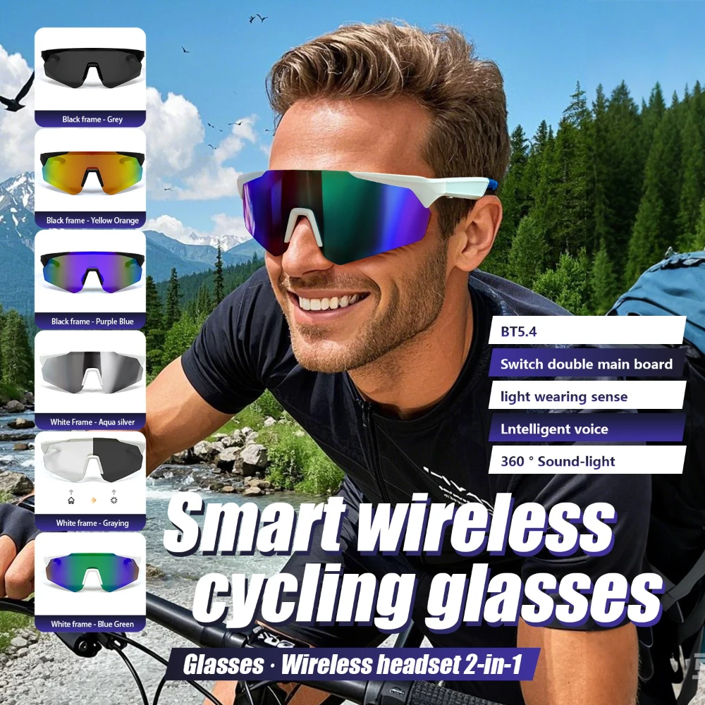 

QY-Pro2Smart Bluetooth Glasses Intelligent Translation Voice Notes Remote Control Photography Music Eyewear Waterproof Eyeglass