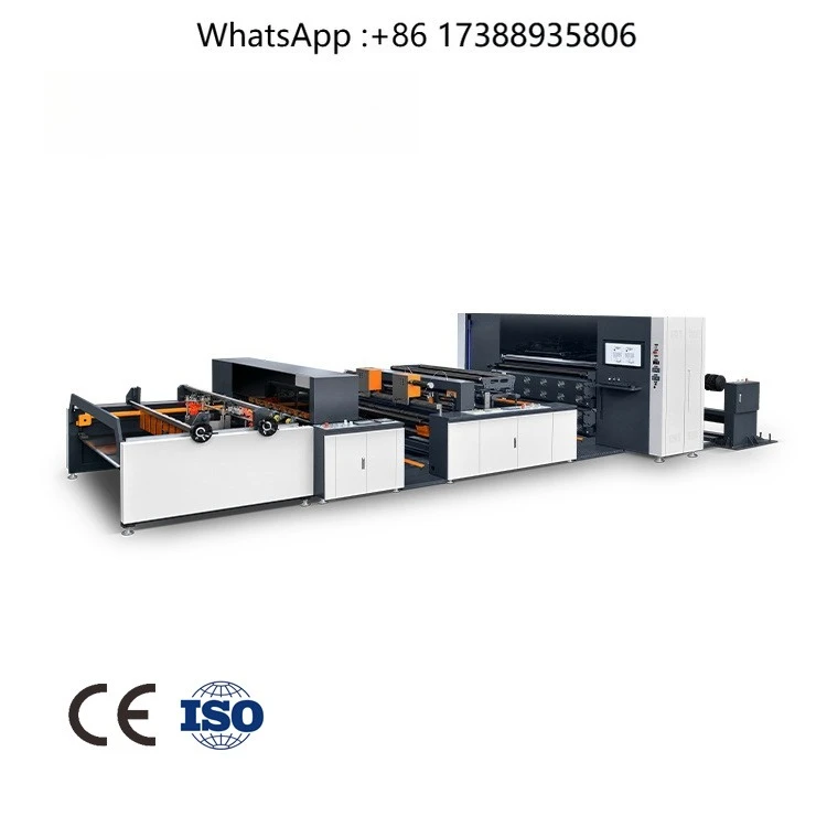 Stable 16 Print Heads Digital Roll to Sheet Printer Machine for Commercial Packaging Carton Printing Machinery