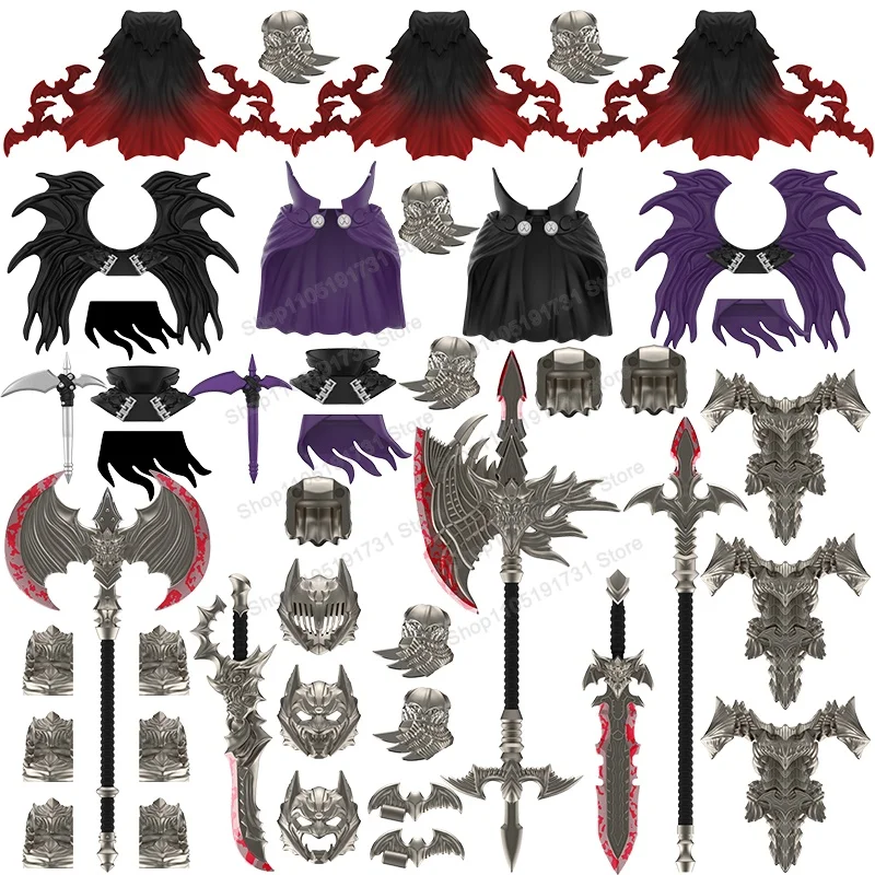 Nouveau LE18 Berserker armure axe fléchette modèle blocs accessoires assembler figurines d'action compatibles Puzzle jouets blocs de construction cadeaux