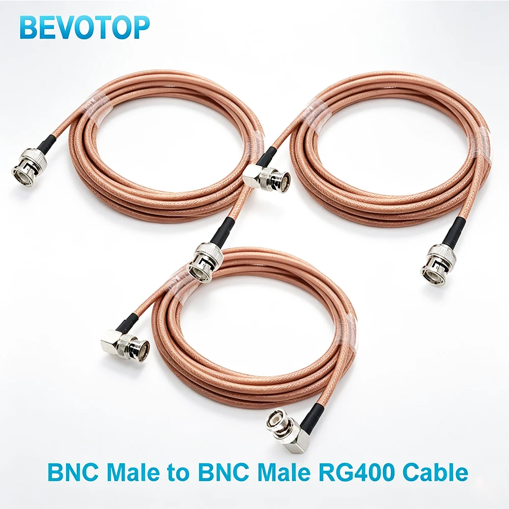 1Pcs RG400 Cable Double Shielded BNC Male to BNC Male High Quality Low Loss 50-3 50 Ohm RF Coaxial Cable Jumper Adapter 10CM-30M