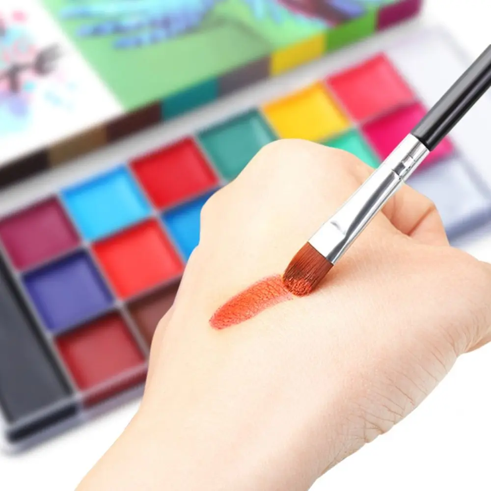 Body Oil Paints Multicolour Body Face Painting Kit Colorful Makeup Body Art Painting Clown Non-toxic Face Painting Palette Party