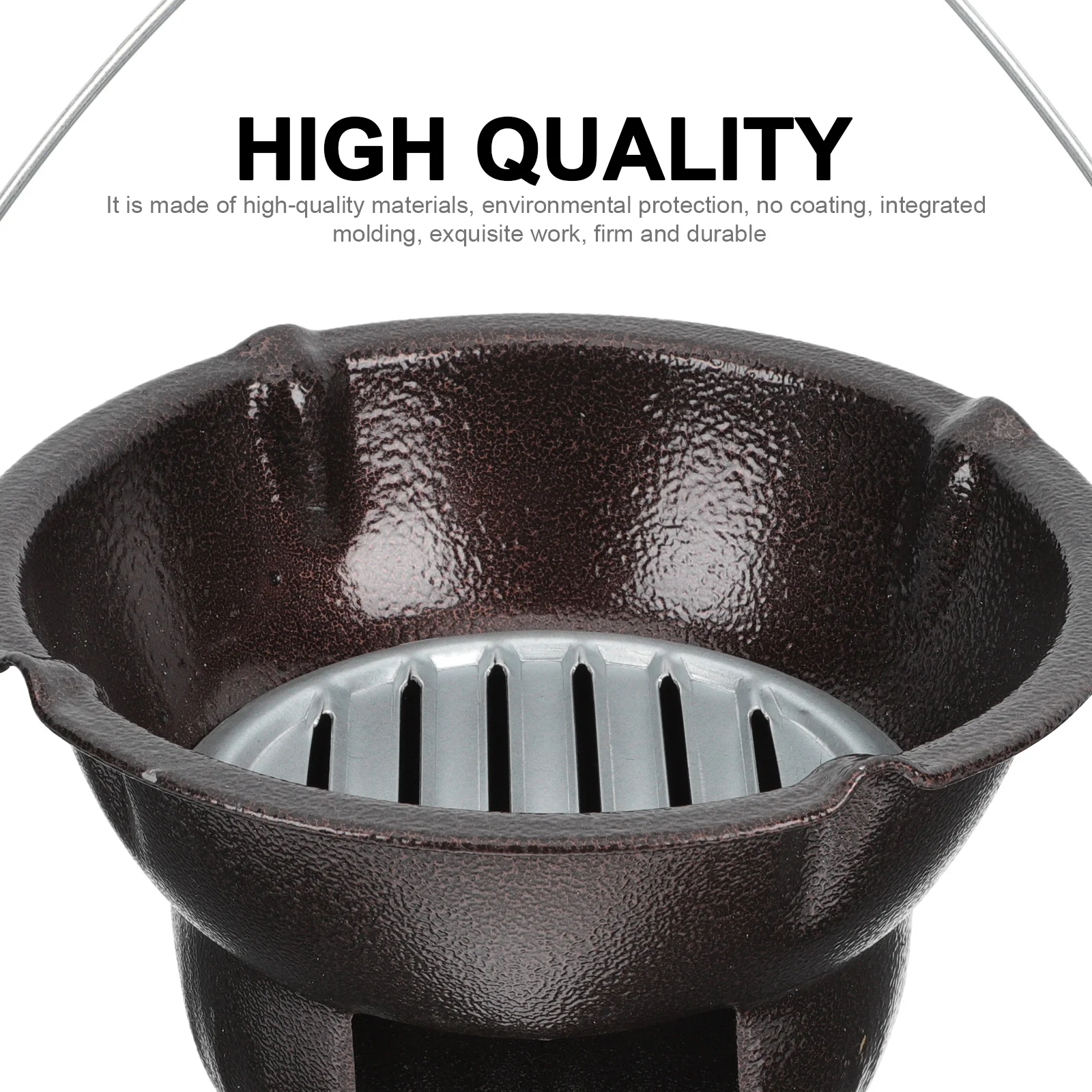 

1 Set Iron Charcoal Outdoor Portable Bbq Grill Camping Heating Stove Durable Barbecue Tool Tea Stove For Fishing Mountaineering