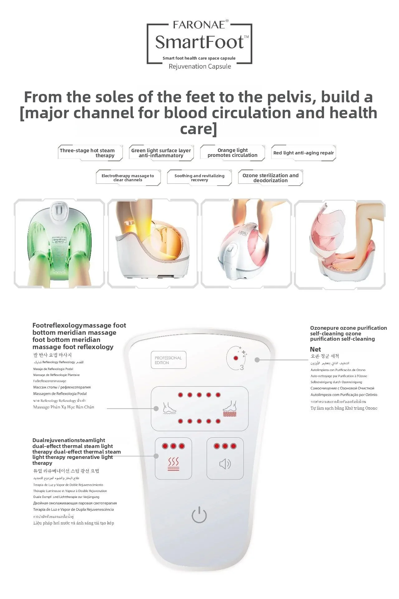 Nail Salon MANI-PEDI Device Hand & Foot Whitening Steam Collagen Regeneration Plastic Detox Cabin Care