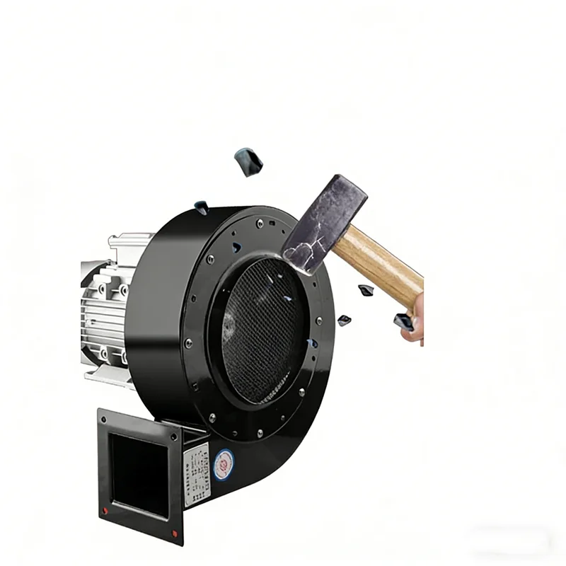 

550W Small Centrifugal Exhaust Fan, 860m³/h Airflow, 1020Pa High Pressure Industrial Blower for Ventilation