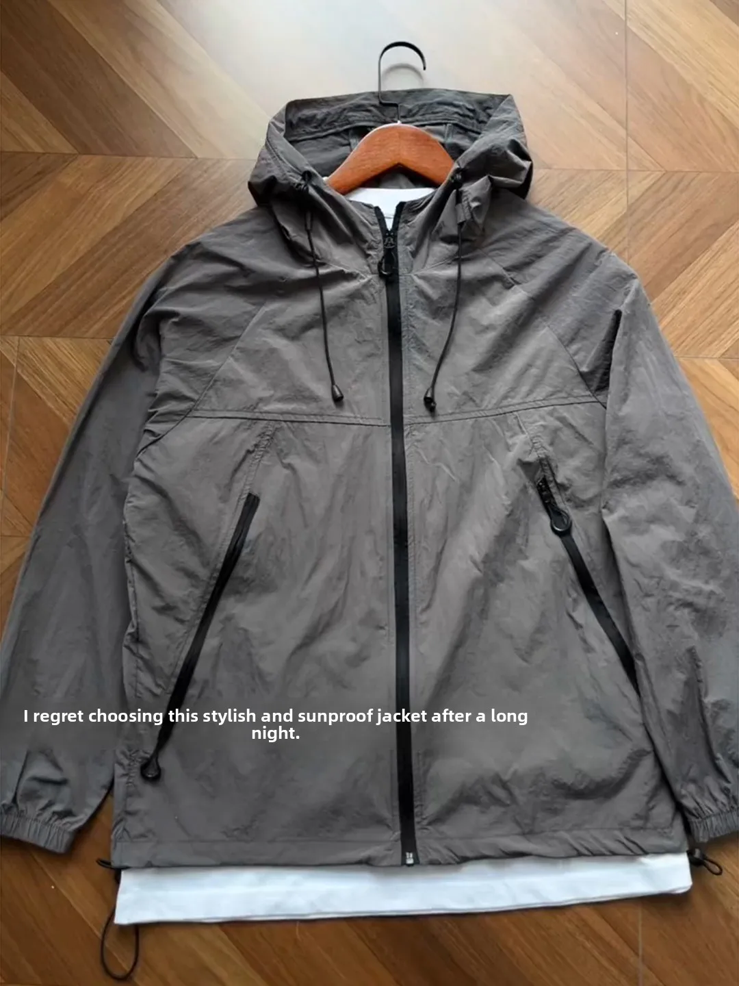 

Быстросохнущая летняя мужская куртка из ледяного шелка для рыбалки, тонкая, цвета ледниковый серый, с защитой от УФ-излучения, дышащая, легкая ветровка с капюшоном