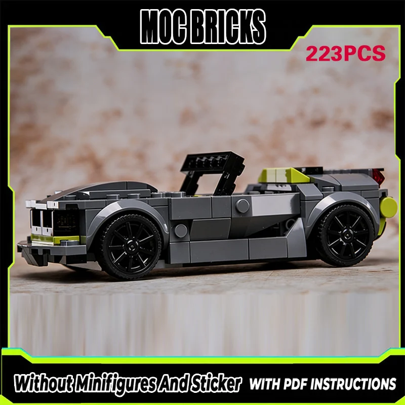 

Конструктор MOC: Модель городского автомобиля-кабриолета, модульная технология, подарки, праздничный набор для сборки, детские игрушки