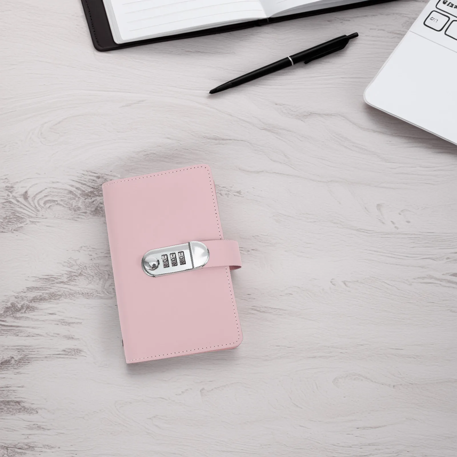 

Money Saving Challenge Binder with Lock Password Design for Safe Cash and Receipts Organization Savings Goal Book Elegant Style