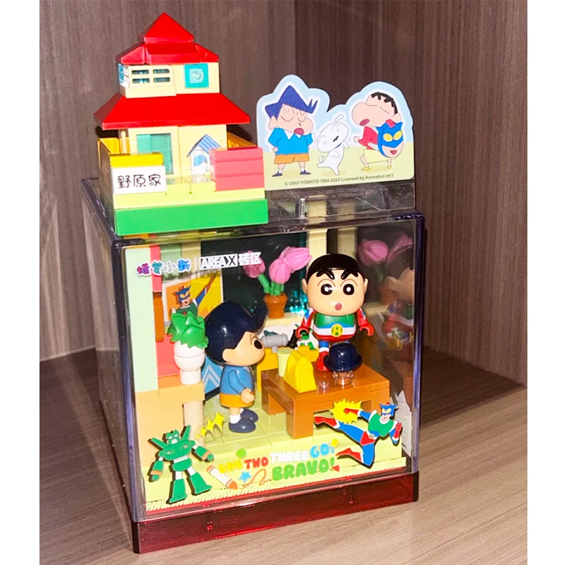 

Конструктор AREAX Crayon Shin-chan: развивающая сборная модель, разборная мини-комната, украшение, подарок, декор