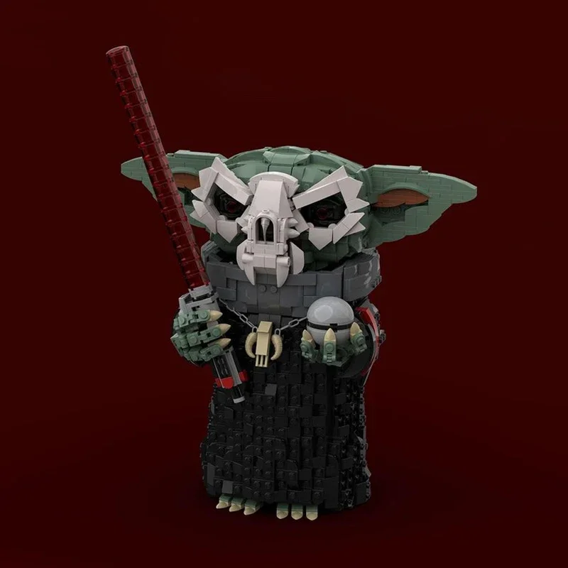 Moc Star Battle Grogu - Sith "Darth Barniuk" (الطفل المظلم) نموذج اللبنات الطوب لتقوم بها بنفسك ألعاب التجميع الإبداعية هدية للأطفال