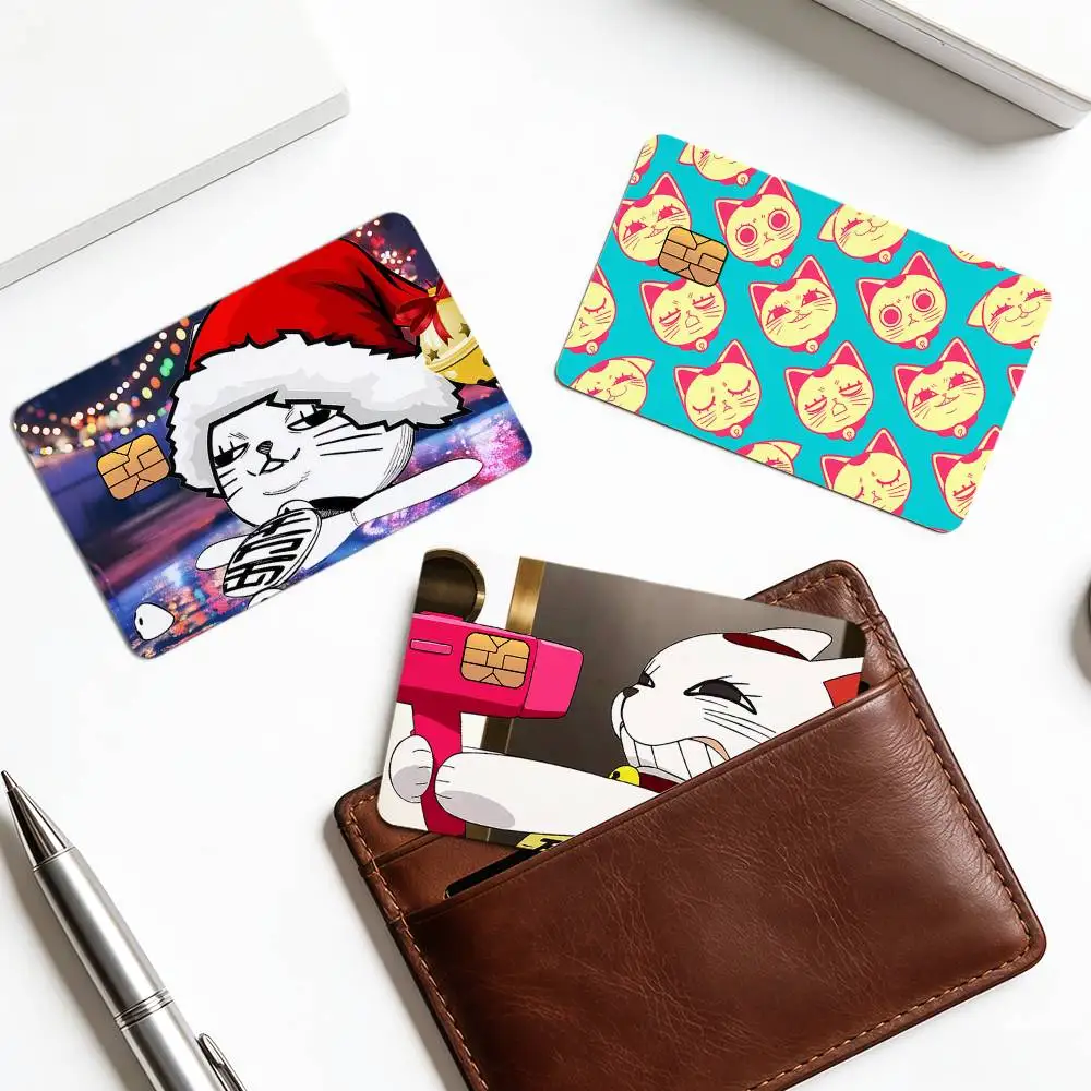 Anime Cute D-Dandadan Turbo Baba Granny Decor Exquisite Card Sticker For Debit Credit Bank Cards Skin Cover Gift Student