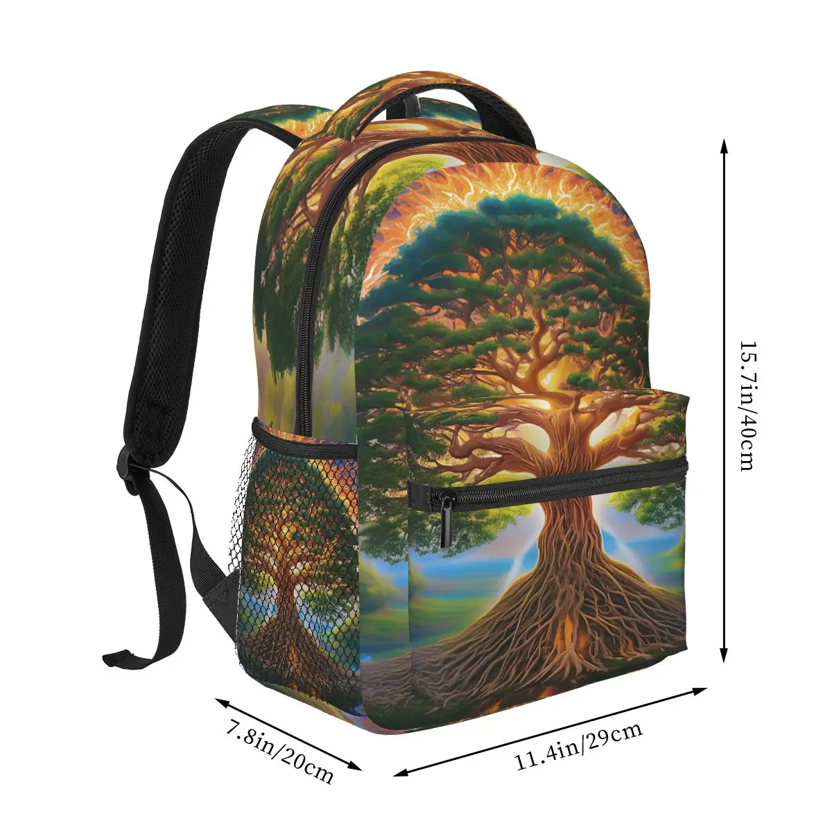 Biblical World Tree Of Life Backpack Hot Sale Daypack Large Capacity Kids BookBag School Bag Shoulder Bags for Men Women