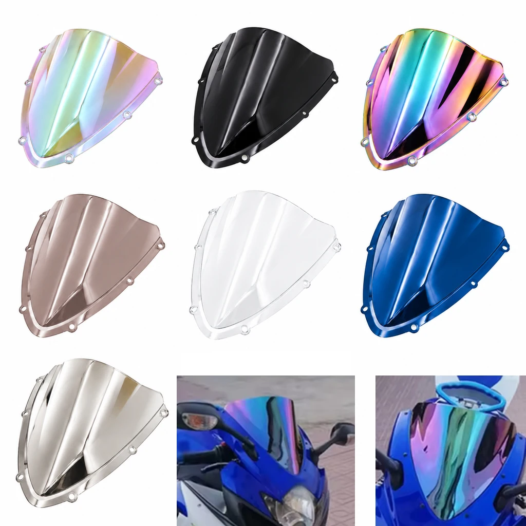 Windshield For SUZUKI GSX-R GSXR 600 750 GSXR600 GSXR750 K8 2008-2010 Double Bubble WindScreen Motorcycle Accessories Fairing