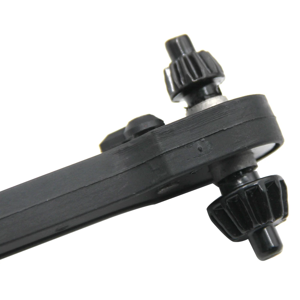 Black Dual-Use Ratchet Drill Chuck Key Wrench 12.8mm/17.2mm Two-In-One Tool for Home Improvement