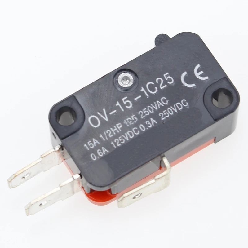 10pcs/lot Large micro switch V-15-1C25, silver point V-15-IC25 microwave oven, contact switch, copper point tact switch