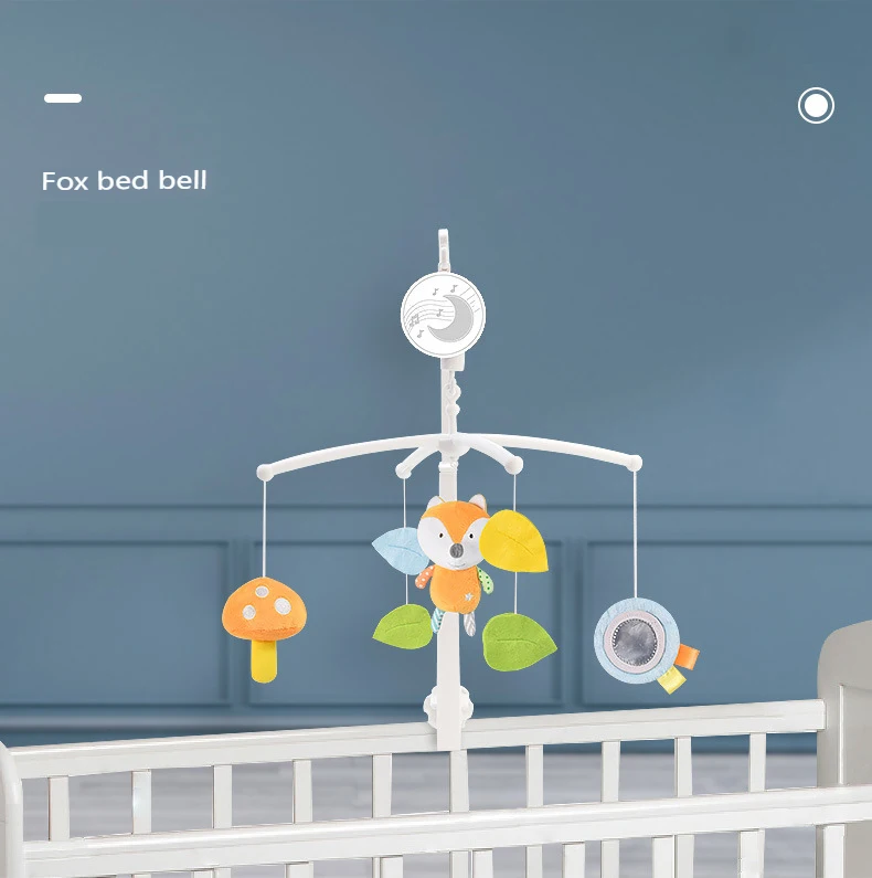 Berço musical para bebês, móvel com brinquedos rotativos pendurados, decoração de cama infantil, sino de cabeceira, brinquedos para bebês, meninos e meninas