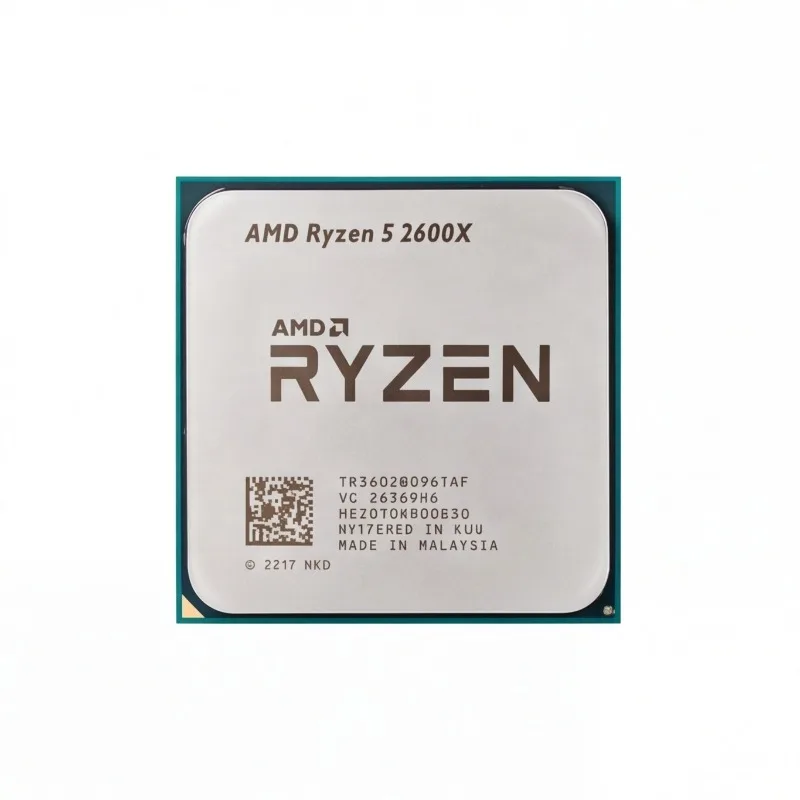 R5 2600X Desktop CPU LGA AM4 3.6GHz 6‑Core 12‑Thread 95W Processor Without Cooler Compatible With Multiple AM4