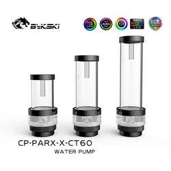 Bykski aio combo pumpe + reservoir maximal 3800rpm/fluss lift 3 meter/330l/h wasser zylinder tank pom/rgb licht CP-PARX-X-CT60