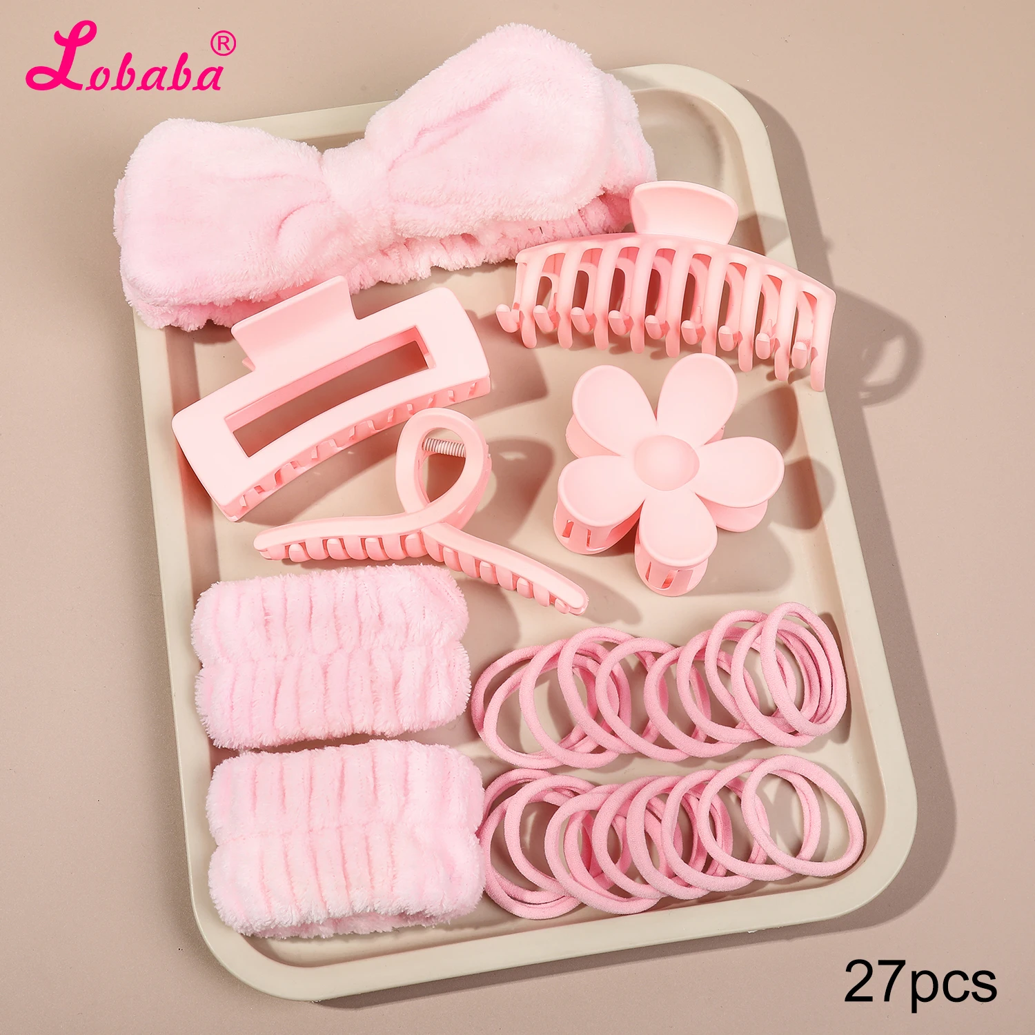 Juego de 27 Uds de diadema de Spa con pinzas para el pelo, lazos para el pelo para lavarse la cara, cuidado de la piel, accesorios para el cabello para mujeres, regalos de ducha