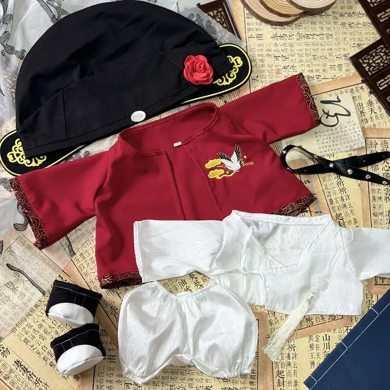 

40cm Anime Plush Doll Toys Clothes Cartoon Sitting Doll Dress UP Clothes Sets Cosplay Stuffed Doll Clothing Set Christmas Gifts