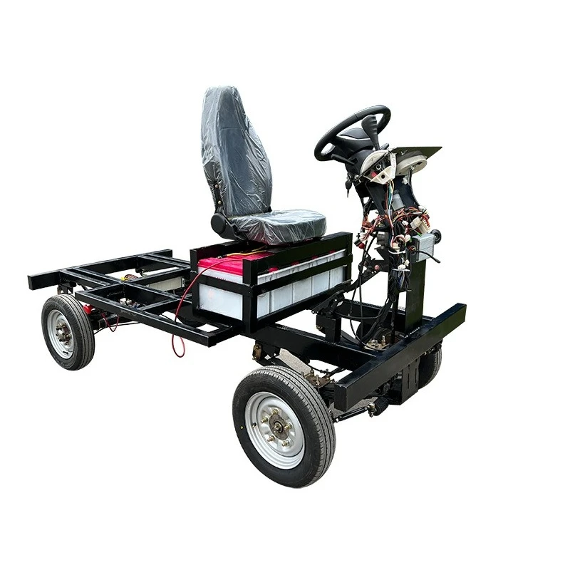 Electric four-wheel float chassis, four-wheel dining car chassis, electric four-wheel cruise car chassis