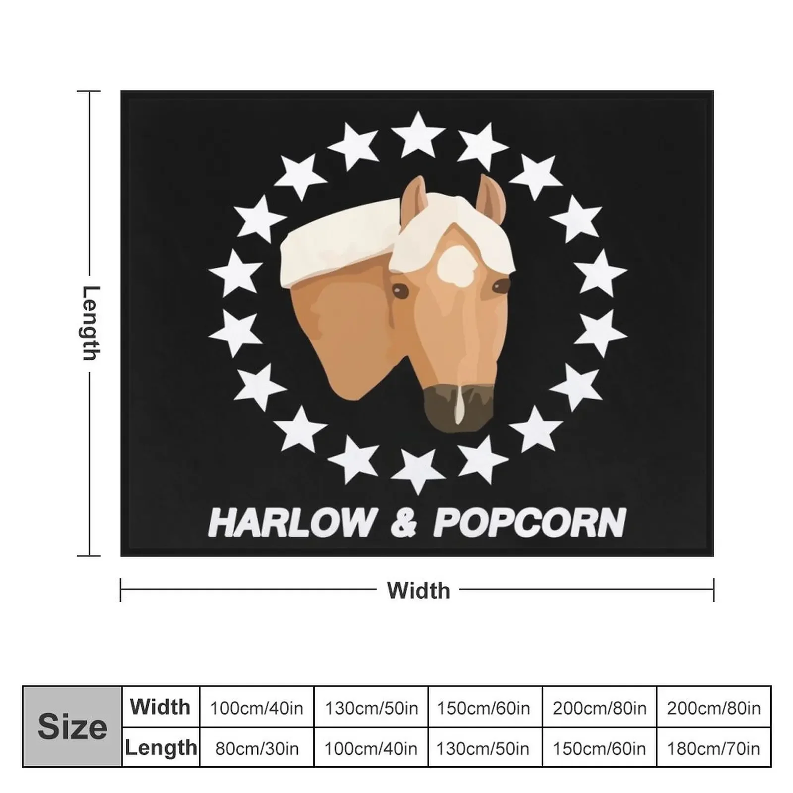 Harlow And Popcorn Merch Popcorn The Pony Throw Blanket Thermals For Travel anime Plaid Soft Beds Blankets