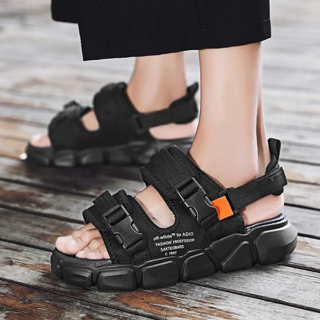 Men s Sandals 2024 New Man Casual Shoes for Men Flip Flops Slippers Ins Beach Roman Leisure Outside Sandal Male Sandalias Hombre AliExpress