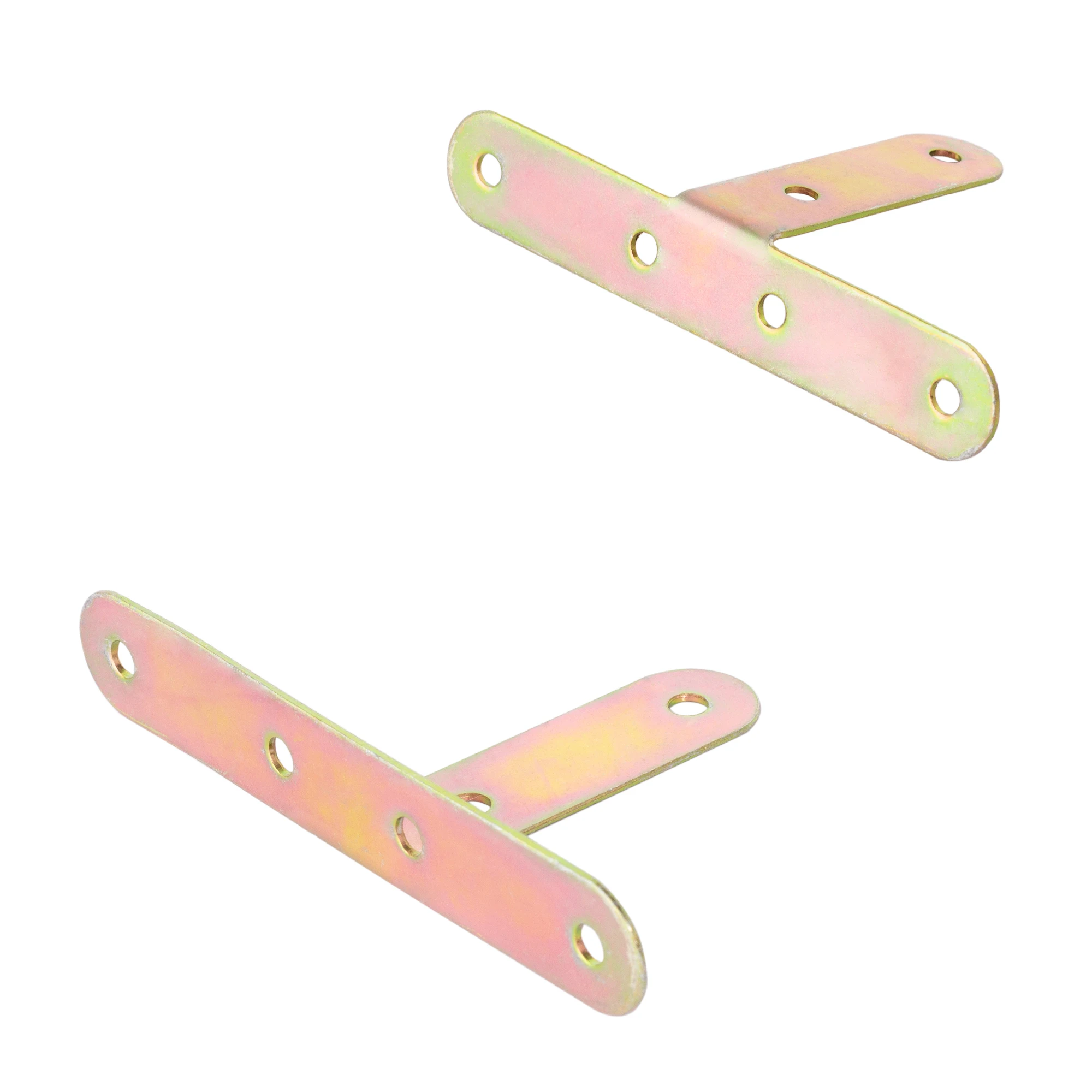 2pcs Metal 90 Degree Shelf Bracket Iron Support Angle Corner Brackets for Wooden Furniture Fixing Bathroom Shelves Reinforced
