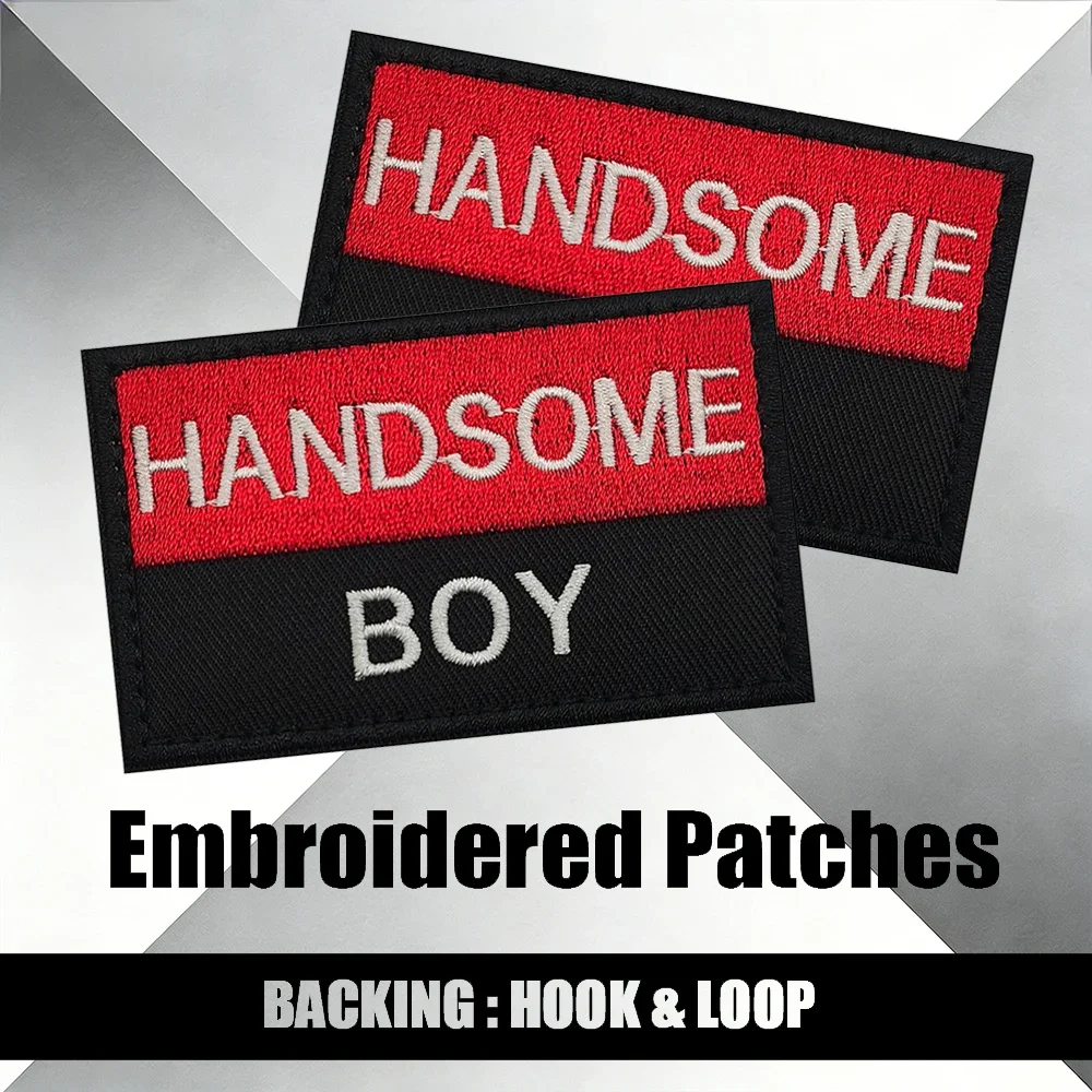 

Мотивационные вышитые нашивки «Красивый мальчик» и «Хороший мальчик», тактические аппликации-значки для одежды и рюкзаков