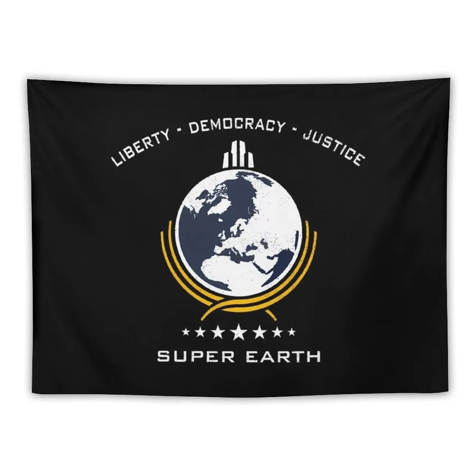 

Super Earth Diving Into Hell For Liberty Tapestry Carpet Wall House Decor Tapestry