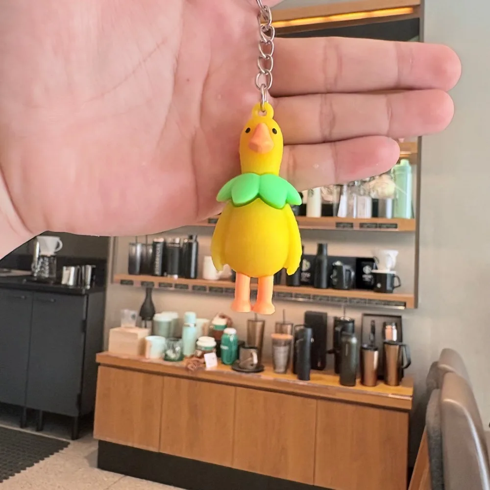 Creative PVC Alloy Animal Keychain Cartoon Personalised Key Ring Bag Key Pendant Bag Decoration