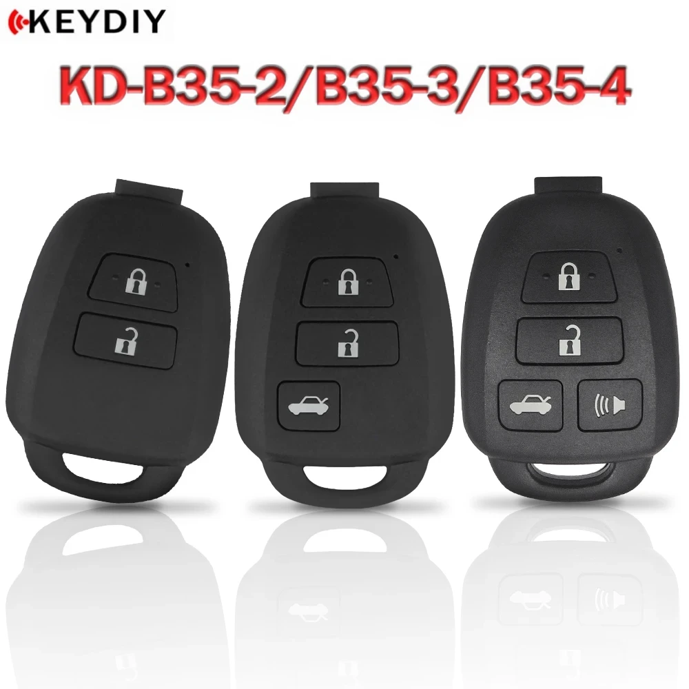 2Pcs KEYDIY B Series KD MINI Remote Control B35-2 B35-3 B35-4 For Toyota Car Keys KD900/KD-X2/KD-MAX Key Programmer