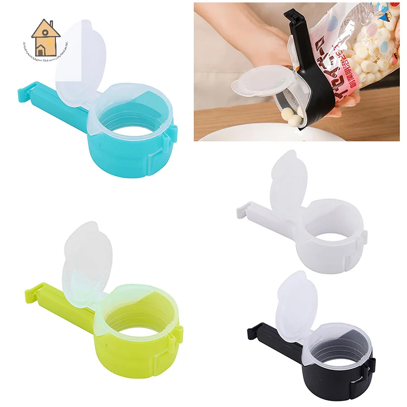 

Superior 4PCS Plastic Bag Clips with Easy-Pour Spout, Perfect for Seal Snacks, Cereal and Pet Food Bags