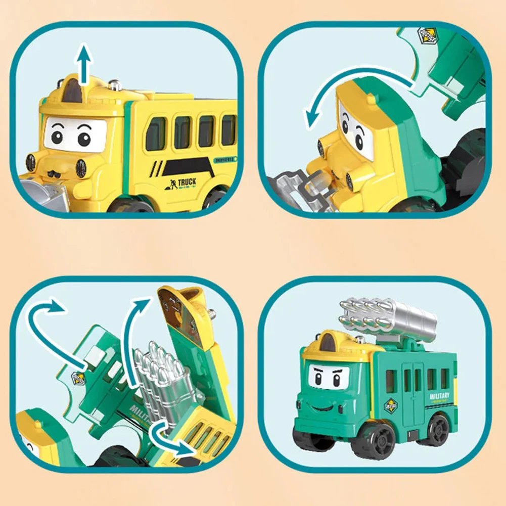 Transformator speelgoedauto voor kinderen, terugtrekfunctie, puzzel, autospeelgoed voor peuterjongen, meisje, kinderen