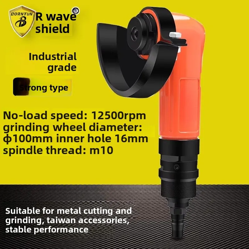 Bodun 4inch Pneumatic Angle Grinder Air-Powered Angle Grinder Powerful Sanding Machine Bd-7195
