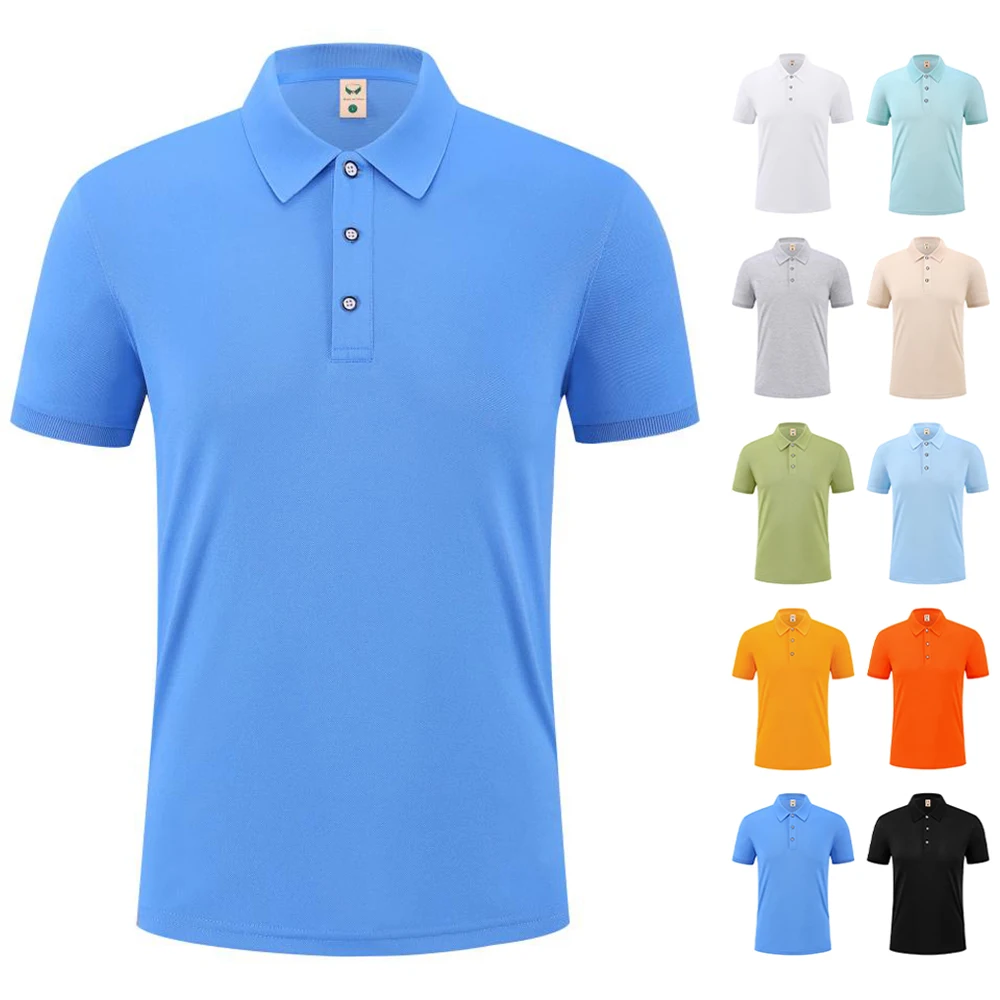 Men Casual Polo T Shirts High Quality Fashion Summer Short Sleeve Tshirts With Collar T-shirts Blank Camisetas Polos Pour Hommes