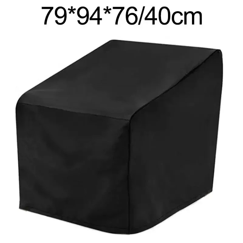 All-Weather Cover Garden Seat Cover For Outdoor Use Black Color Easy Installation Design Easy Maintenance Feature