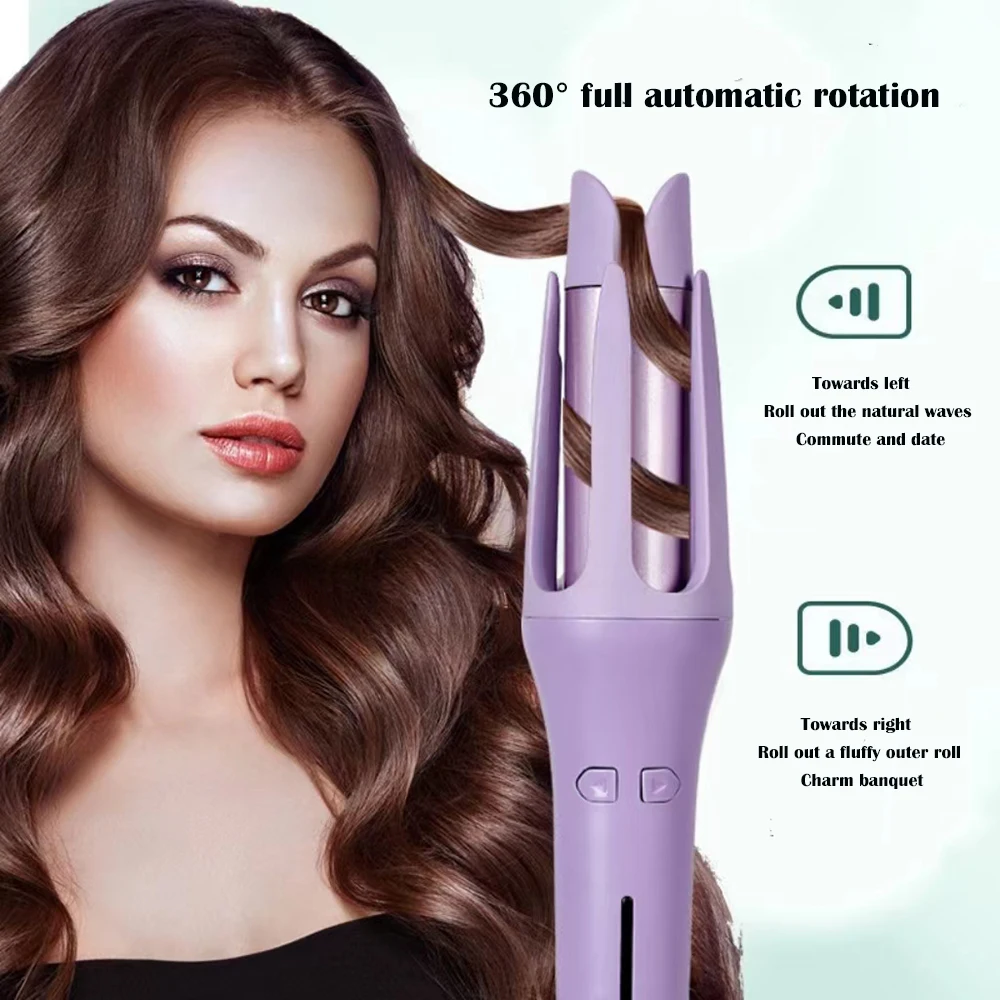 32mmAuto Hair Curling Iron Ceramic Rotating Air Curler Air Spin Wand Styler Curl Machine Magic Hair Curler Automatic Hair Curler