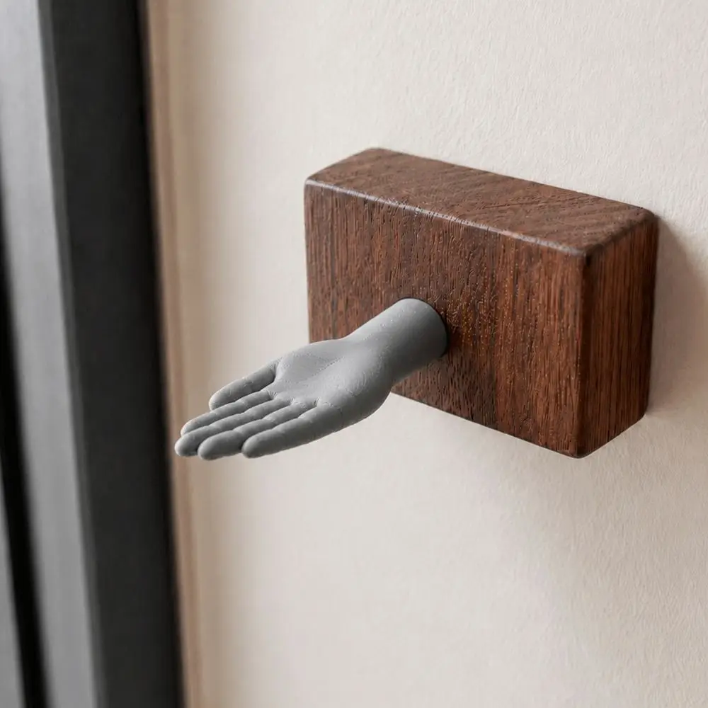 3D Printed Hand Shape Screw Hook Multipurpose Realistic Key Holder Hook Creative Novelty Wall Mount Key Holder Storage Organizer