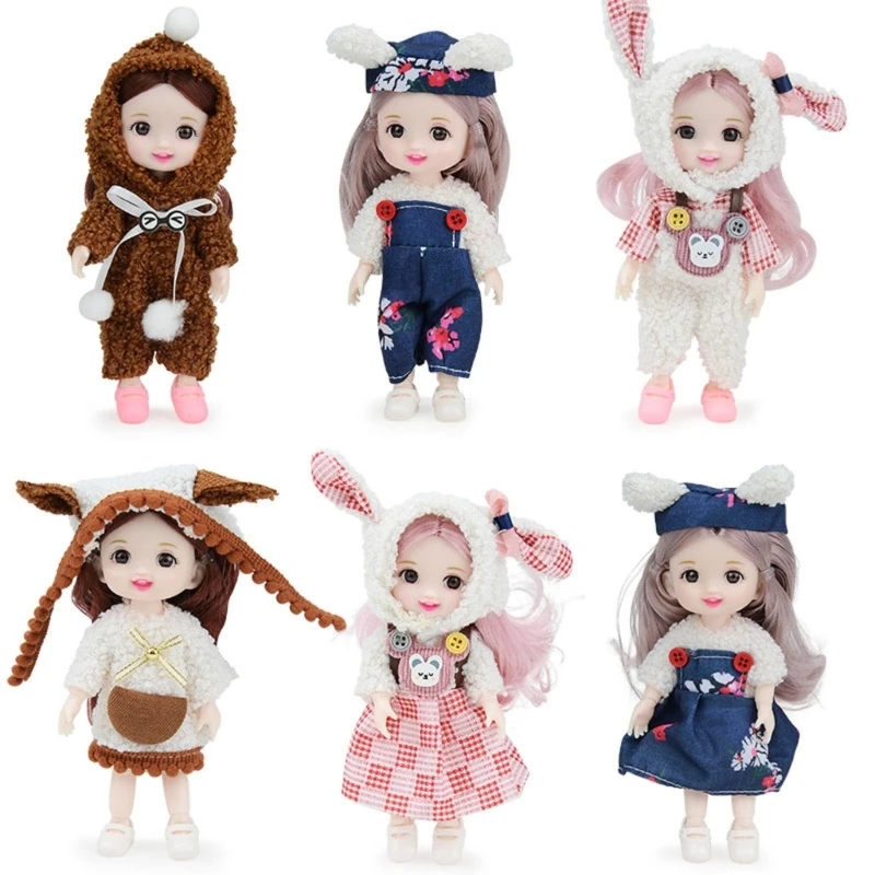 3pcs Royal Princess Dolls Fashion Dolls for Pretend Play 3Pack Simulated Princess Dolls with Royal Fashion Unique Toy