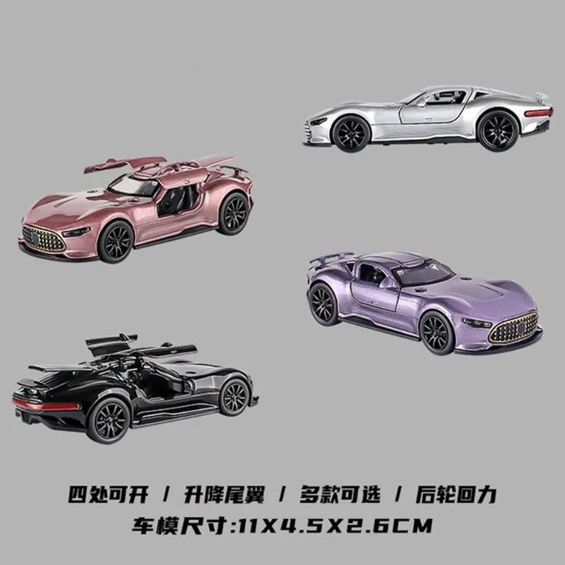 1:36 Mercedes-Benz Vision GT Diecast Car - close-up view