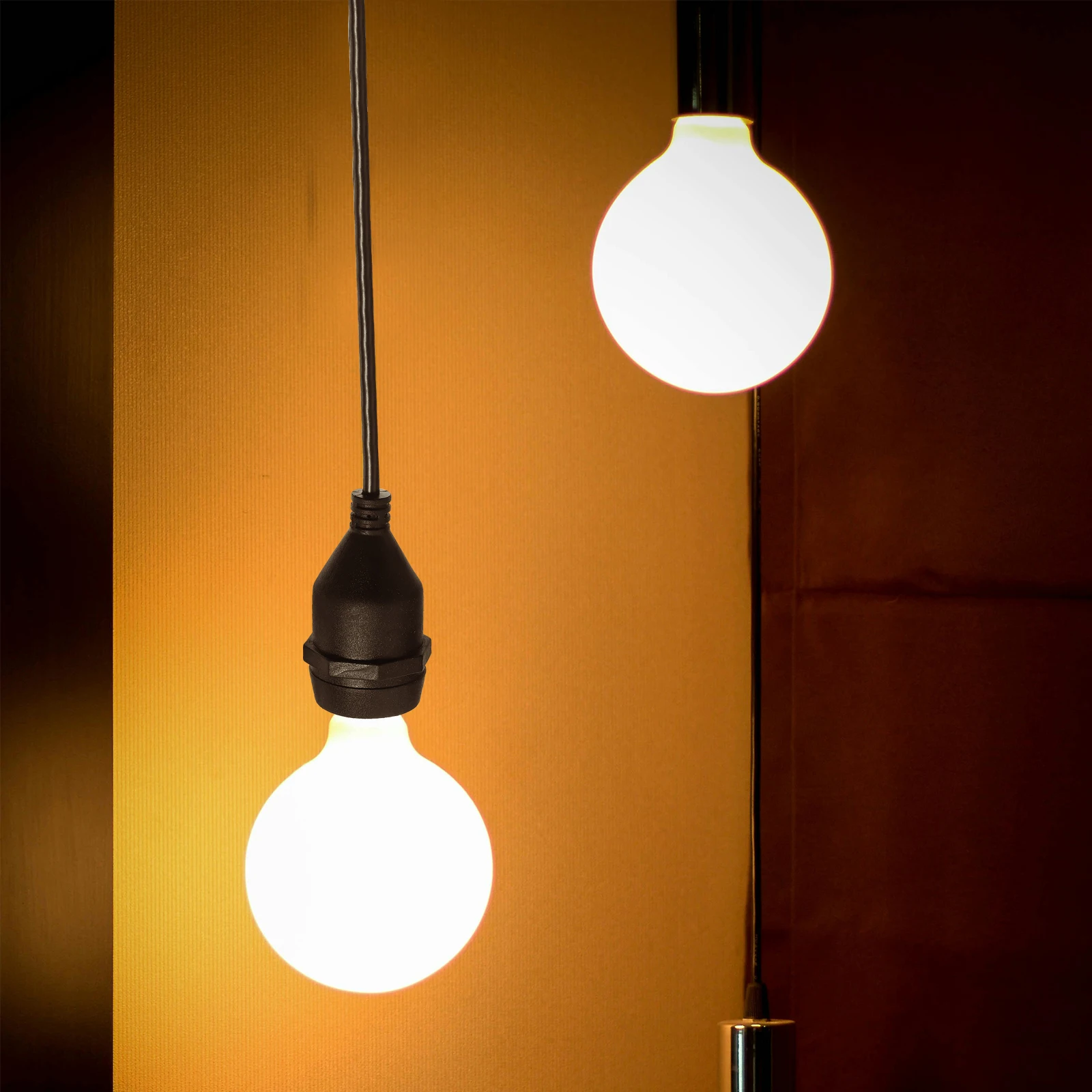 

5pcs Waterproof Lamp Socket E27 Rubber Base Hanging Light Holder Retro Style For Kitchen Living Room Office Led Lighting